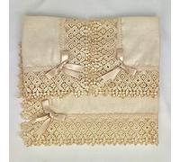 NAUSIKAA Completo centrini e Runner Set 3 Pezzi macramè Pizzo Salone