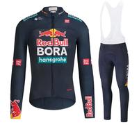 COMPLETO CICLISMO LUNGO BORA REDBULL HANSGROHE MAGLIA RED BULL PRIMAVERA