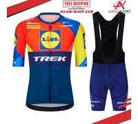 COMPLETO CICLISMO TREK LIDL 2025 GIRO D'ITALIA TOUR MAGLIA SALOPETTE SET
