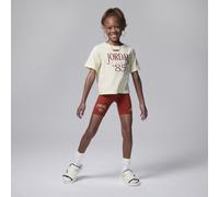 Completo con shorts da ciclista Jordan Brooklyn Mini Me - Bambino/a - Rosso 6