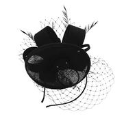 Completo copricapo Cappello in velo a rete con delicate piume e dettagli floreali Cappello da fascinatore alla per accessori per capelli da festa per occasioni speciali