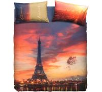 Completo Copripiumino Bassetti Matrimoniale Paris Forever 100% puro cotone