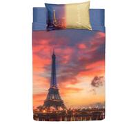 Completo Copripiumino Bassetti Una Piazza e Mezza Imagine Paris Forever cotone