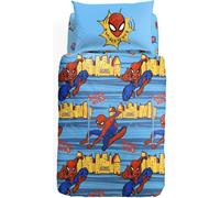 Completo Copripiumino Caleffi Spiderman New York singolo piazza e mezza cotone