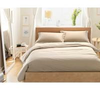 Completo Copripiumino Finissimo Puro Cotone Percalle Federe 3 Volà Matrimoniale