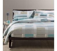 Completo copripiumino matrimoniale in cotone CALEFFI Sydney grigio