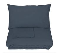 Completo copripiumino Somma in raso di cotone ELODIE tinta unita