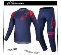 COMPLETO CROSS BAMBINO ALPINESTARS RACER NARIN NIGHT NAVY HOT ORANGE