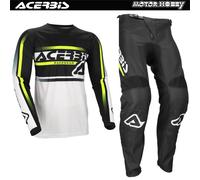 COMPLETO CROSS ENDURO ACERBIS MX LINEAR LUGO BIANCO NERO