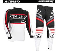 COMPLETO CROSS ENDURO ACERBIS MX LINEAR LUGO NERO BIANCO