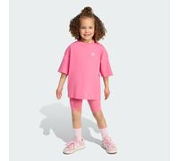 Completo Cycling Shorts and Tee Kids Pink Fusion 6-7A