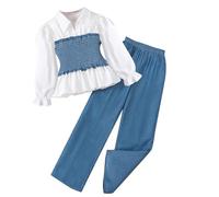 Completo da bambina in 2 pezzi Ragazzi Ragazze Abbigliamento Set di pantaloni jogging Bambine e Bambini Giacca Tuta Morbido Cotone Non Felpato per le dei
