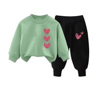 Completo da bambino con felpa a maniche lunghe + pantaloni sportivi a maniche lunghe con pantaloni per bambini