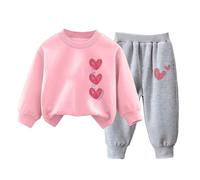 Completo da bambino con felpa a maniche lunghe + pantaloni sportivi a maniche lunghe con pantaloni per bambini