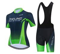 Completo da ciclismo da donna, con pantaloncini, abbigliamento estivo per bici da strada, Cc6511-2a, XL