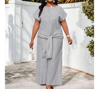 Completo da donna a due pezzi per tutte le stagioni, set casual ed elegante con righe bianche e nere, colletto alla coreana, strati eleganti, nuovo set da donna a due pezzi, abbigliamento casual da do
