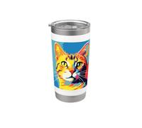 Completo Da Gatto A Pelo Corto Per Gli Amanti Dei Gatti Bicchiere termico in acciaio inox doppia parete
