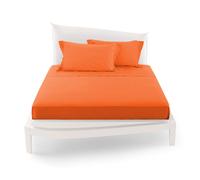 COMPLETO DA LETTO MATRIMONIALE TINTA UNITA LENZUOLA COORDINATO COPRICUSCINI