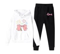 Completo da Neonata Bambina Tuta 2 Pezzi Abbigliamento Bambine e Bambini Caldo Cotone Tute Vestiti Invernali Bimba Regalo Completo Autunnale per Bambini Set Felpa a Manica Lunga e Pantaloni