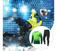 Completo da portiere, maglia e pantaloni, abbigliamento sportivo, uniforme da