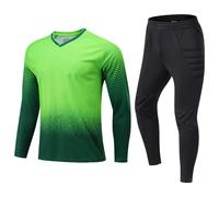 Completo da portiere, maglia e pantaloni, abbigliamento sportivo, uniforme da