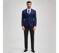 Completo da uomo OFFICEAU Furuyal, giacca blazer elegante tinta unita, set con cravatta, maniche lunghe, vestibilità slim, adatto per viaggi, matrimoni, eventi aziendali, Festa dell'Indipendenza, colo