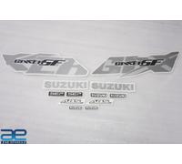Completo Decalcomanie Grafiche Kit Adesivi Argento Serbatoio Per Suzuki