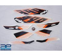 Completo Decalcomanie Grafiche Kit Adesivi Bianco Serbatoio Per KTM Duke 390