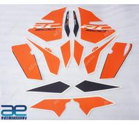 Completo Decalcomanie Grafiche Kit Adesivi Bianco Serbatoio Per KTM RC 200 2017