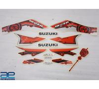 Completo Decalcomanie Grafiche Kit Adesivi Nero/Rosse Per Suzuki