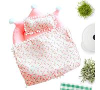 Completo di Biancheria per Lettino di Bambola - Casa delle Bambole Mobili per Camera da Letto | Gioco di Ruolo Arredamento Decorativo per Ragazzi e Ragazze