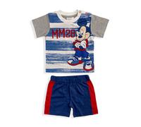 Completo Disney Mickey Mouse in cotone estivo t-shirt neonato bambino 5508