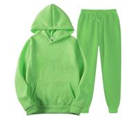 Completo Donna 2 Pezzi Tuta Sportiva Casual Felpa Con Cappuccio E Pantaloni Elastico Jogging Comode Tute Da Ginnastica Palestra Ginnastica Completi Due Pezzi Fitness Elegante Con Tasche Set Completo