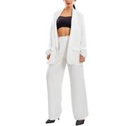Completo donna elegante blazer pantaloni a palazzo TOOCOOL VI-7807