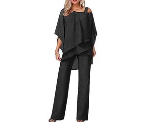Completo Donna Primavera Curvy Elegante Tute Cerimonia Leggera Camicia E Pantaloni Lunghi Completo Due Pezzi Estivo Tuta Tailleur Set Coordinati Abbigliamento Completi Orlo Irregolare Tinta Unita Moda