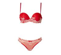 Completo donna PURA intimo reggiseno imbottito push up con ferretto e laccio re