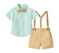 Completo Elegante Bambino Bambini Ragazzi Abbigliamento Set Abito Bimbo Estivo Completo Cerimonia Bambino Pantalone Camicia e Papillon per Feste di Compleanno
