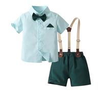 Completo Elegante Bambino Bambini Ragazzi Abbigliamento Set Abito Bimbo Estivo Completo Cerimonia Bambino Pantalone Camicia e Papillon per Feste di Compleanno