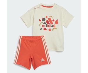 Completo Essentials Allover Print Tee Kids Ivory / Bright Red 3-6M
