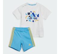 Completo Essentials Allover Print Tee Kids White / Semi Blue Burst 3-6M