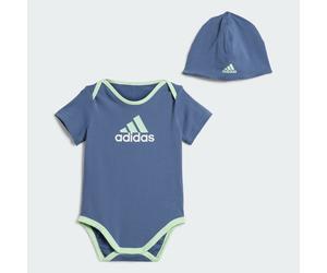 Completo Essentials Big Logo Bodysuit and Beanie Infant Preloved Ink / Green Spark 18-24M