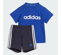 Completo Essentials Lineage Organic Cotton Tee and Shorts Semi Lucid Blue / White 3-6M