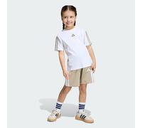completo Bambina Adidas ESSENTIALS 3 STRIPES - BIANCO\BEIGE