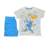 Completo Estivo Disney, Pigiama Bambino Cucciolo, T-Shirt e Pantaloncini, 100% Cotone, 2 Colori (K2011) (IT, età, 12 Mesi, 18 Mesi, Grigio)