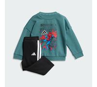 Completo felpa e pantaloni Spider Man Marvel per bambini Preloved Teal / White 6-9M