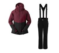 COMPLETO GIACCA FLURRY II E PANTALONI DIMINISH DONNA Dare 2b Bordeaux, Nero