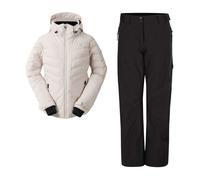 COMPLETO GIACCA GLINDING E PANTALONI ICE DONNA Dare 2b Bianco, Nero