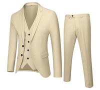 Completo Giacca, Pantaloni E Gilet in Tre Pezzi da Bambino R azzi Adolescenti Slim Fit con Bottone Jacket Giacca Elegante, Abito, Slim, Formale, Completo da Intervista 10-50 Anni