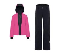 COMPLETO GIACCA SAPPORO + PANTALONI STRETCH DONNA Colmar Nero, Rosa