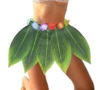 Completo Hawaii per bambina - Set abito tropicale, gonna e top con stampa floreale, tessuto leggero e confortevole | Divertente costume da festa per bambini Compleanno Beach Summer Festival Dress